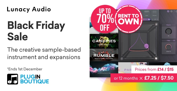 Lunacy Audio Black Friday & Rent To Own Sale