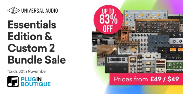 Universal Audio UAD Essentials Edition & Custom 2 Bundle Black Friday Flash Sale