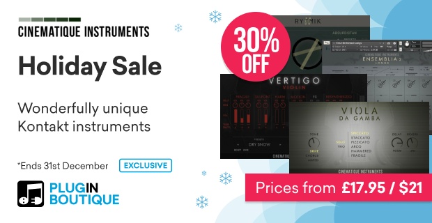 Cinematique Instruments Holiday Sale (Exclusive)