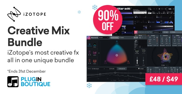  iZotope Creative Mix Bundle Holiday Sale