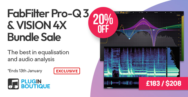 FabFilter Pro-Q 3 & Excite Audio VISION 4X Bundle Sale (Exclusive)