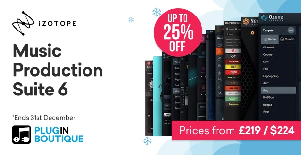 iZotope Music Production Suite 6 Holiday Sale