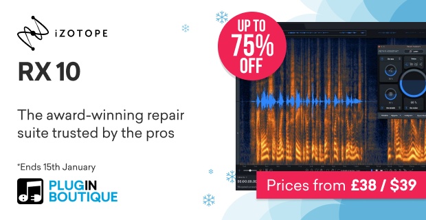 iZotope RX 10 Holiday Sale