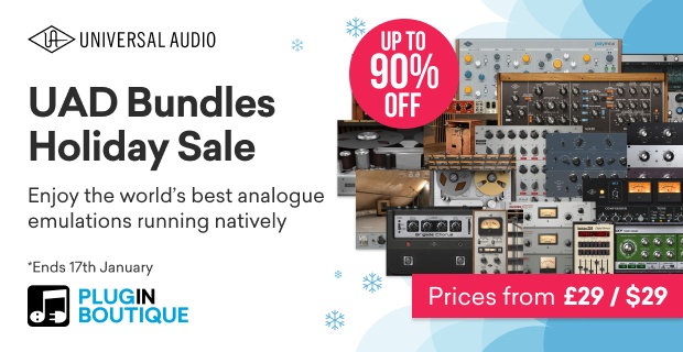 Universal Audio UAD Bundles Holiday Sale (Exclusive)