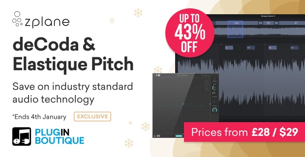 zplane deCoda & Elastique Pitch 12 Days of Christmas Sale (Exclusive)