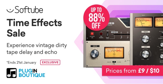 Softube Tape Echoes & Tube Delay Time Effects Sale (Exclusive)