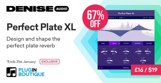 Denise Audio Perfect Plate XL Time Effects Sale (Exclusive)