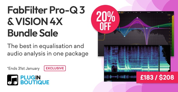 FabFilter Pro-Q 3 & Excite Audio VISION 4X Bundle Sale (Exclusive)