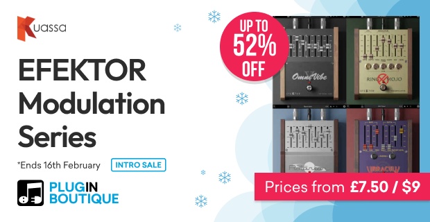 Kuassa EFEKTOR Modulation Series Intro Sale
