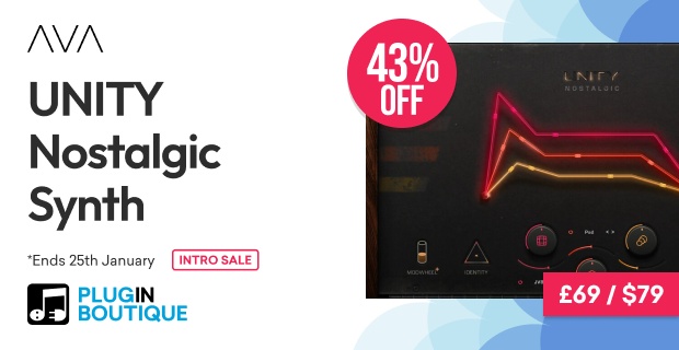 AVA UNITY | Nostalgic Synth Intro Sale