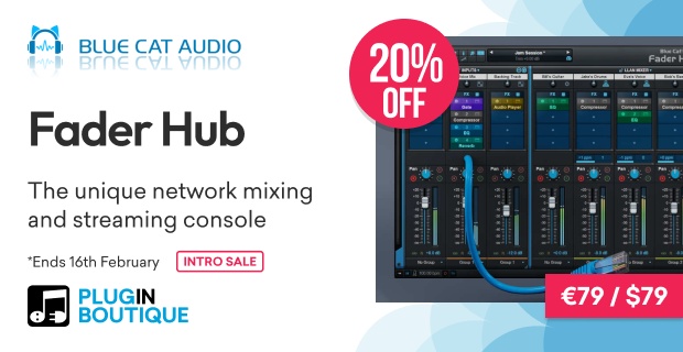 Blue Cat Audio Fader Hub Intro Sale