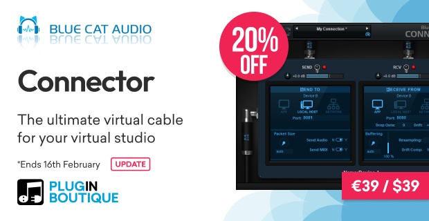 Blue Cat Audio Connector Update Sale