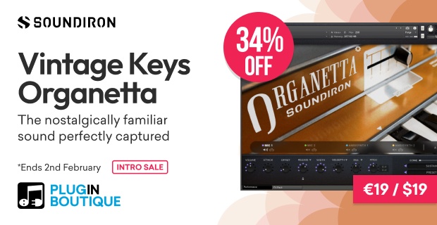 Soundiron Vintage Keys Organetta Intro Sale