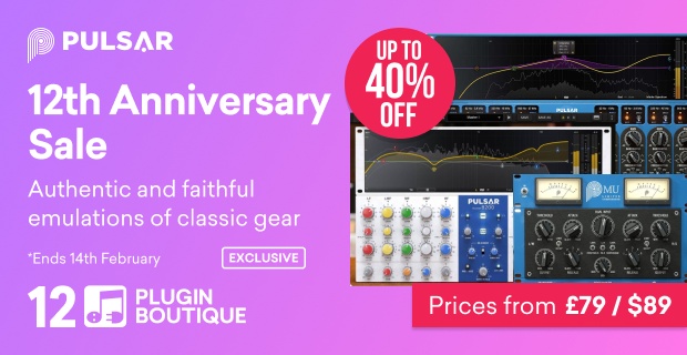 Pulsar Audio Plugin Boutique 12th Anniversary Sale (Exclusive)