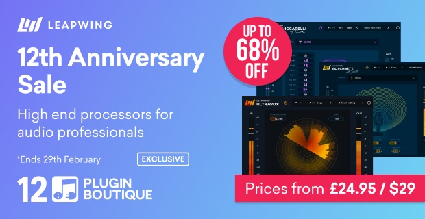 Leapwing Audio Plugin Boutique 12th Anniversary Sale (Exclusive)