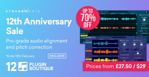 Synchro Arts Plugin Boutique 12th Anniversary Sale (Exclusive)