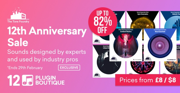 The Tone Foundry Plugin Boutique 12th Anniversary Sale (Exclusive)