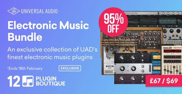 UAD Universal Audio x Plugin Boutique Electronic Music Bundle Plugin Boutique 12th Anniversary Sale (Exclusive)