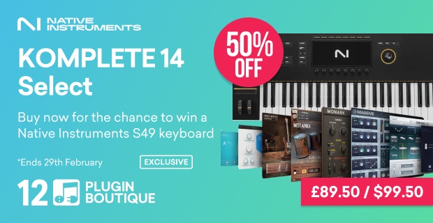 Native Instruments Komplete 14 Select Plugin Boutique 12th Anniversary Sale (Exclusive)