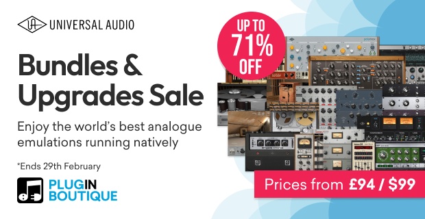 Universal Audio Bundles & Upgrades Sale