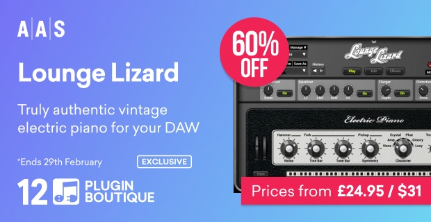 AAS Lounge Lizard Plugin Boutique 12th Anniversary Sale (Exclusive)