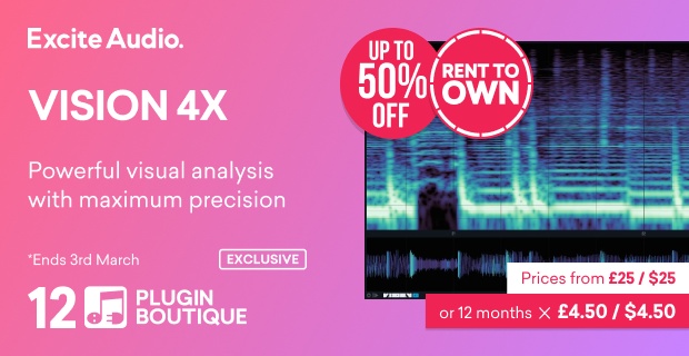 Excite Audio Vision 4X Sale Plugin Boutique 12th Anniversary (Exclusive)