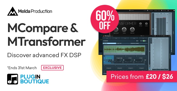 MeldaProduction MTransformer & MCompare Sale (Exclusive)
