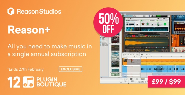 Reason Studios Reason+ Plugin Boutique 12th Anniversary Sale (Exclusive)