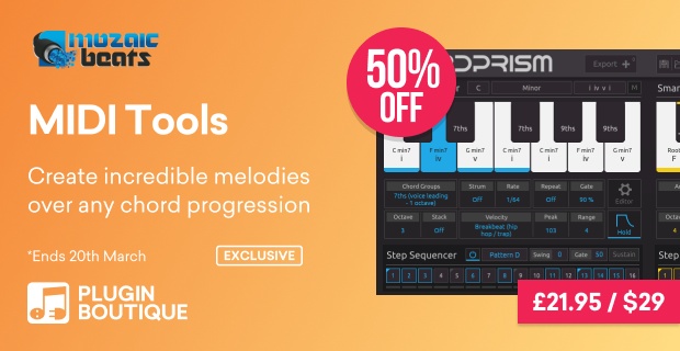 Mozaic Beats Chord Prism MIDI Tools Sale (Exclusive)