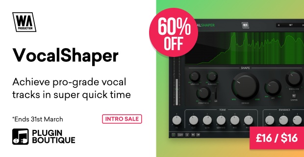 W.A. Production VocalShaper Introductory Sale