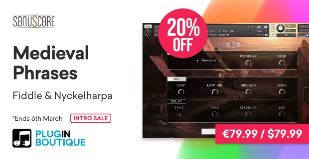 Sonuscore Medieval Phrases Fiddle & Nyckelharpa Intro Sale