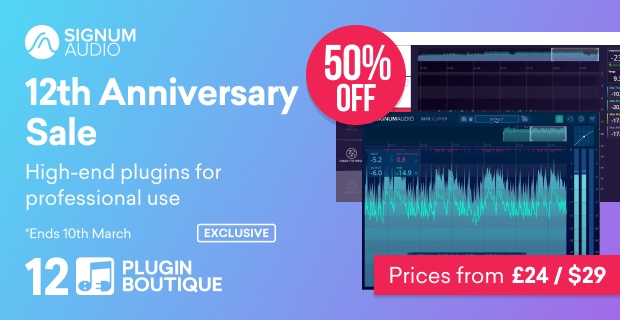 Signum Audio Plugin Boutique 12th Anniversary Sale (Exclusive)