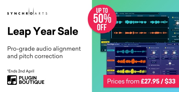 Synchro Arts VocAlign Leap Year Sale 