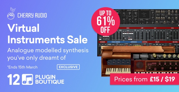 Cherry Audio Virtual Instruments Sale (Exclusive)