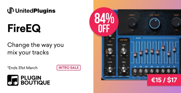 United Plugins FireEQ Intro Sale