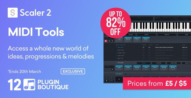 Plugin Boutique Scaler 2 MIDI Tools Sale (Exclusive)