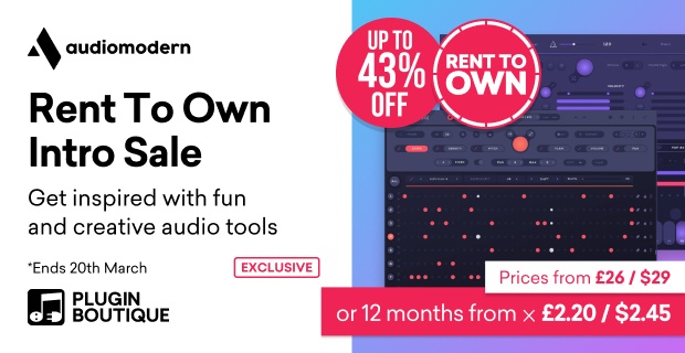 Audiomodern Rent To Own Intro Sale (Exclusive)