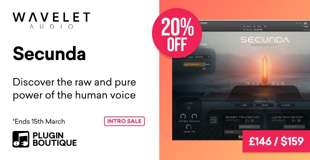 Wavelet Audio Secunda Intro Sale (Exclusive)