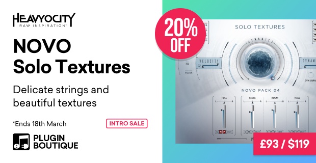 Heavyocity NOVO Solo Textures Intro sale