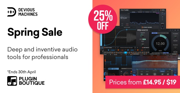 Devious Machines Spring Sale