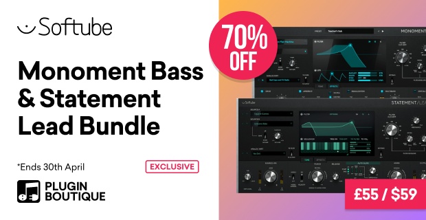 Softube Monoment Bass & Statement Lead Bundle Sale (Exclusive)