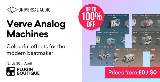 Universal Audio Verve Analog Machines Intro Sale