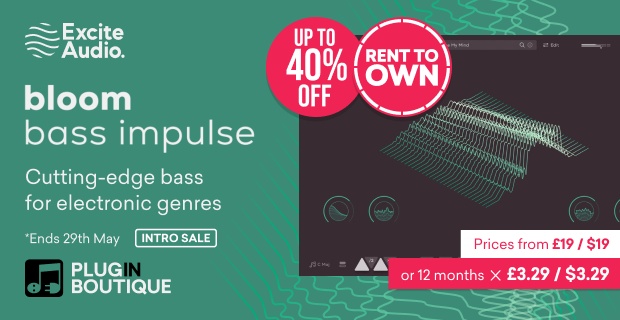 Excite Audio Bloom Bass Impulse Intro Sale (Exclusive)