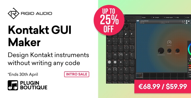 Rigid Audio Kontakt GUI Maker Intro Sale
