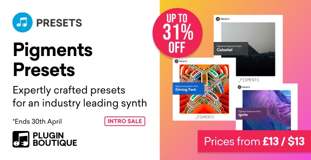 Plugin Boutique Pigments Presets Intro Sale (Exclusive)