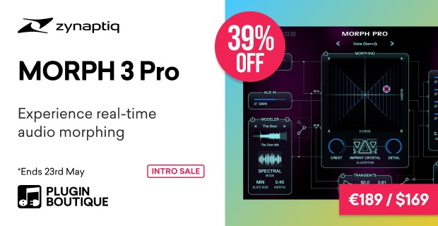 Zynaptiq MORPH 3 Pro Intro Sale