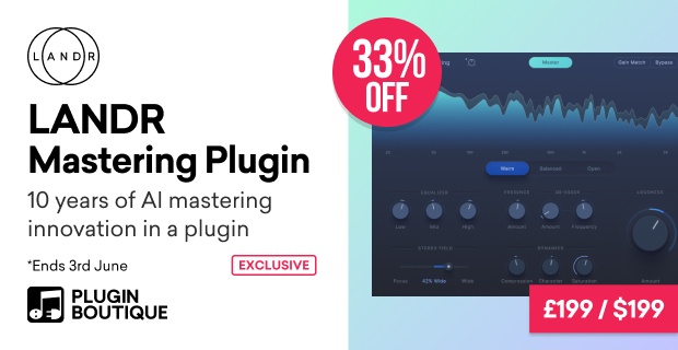 LANDR Mastering Plugin Sale (Exclusive)