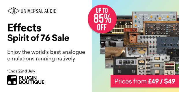 Universal Audio UAD Effects Spirit of 76 Sale