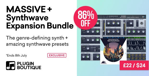 Native Instruments MASSIVE + Synthwave Expansion Bundle Sale (Exclusive)