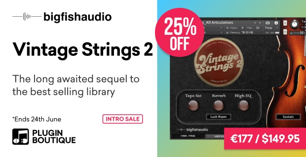 Big Fish Audio Vintage Strings 2 Intro Sale